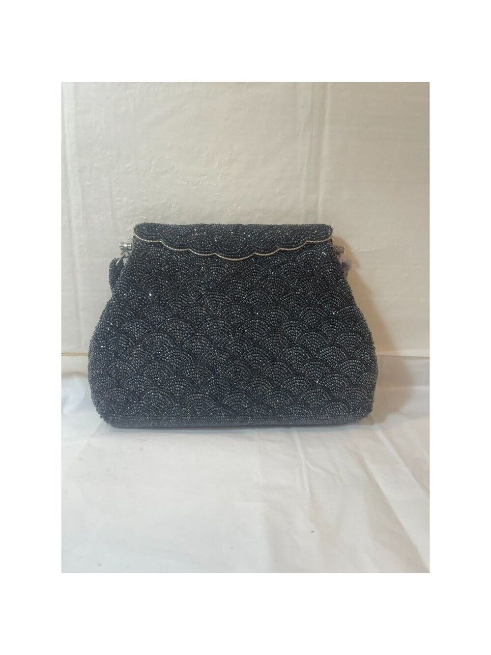 fully Beaded Top Handle Handbag by Kisha's East-West Made in Hong Kong